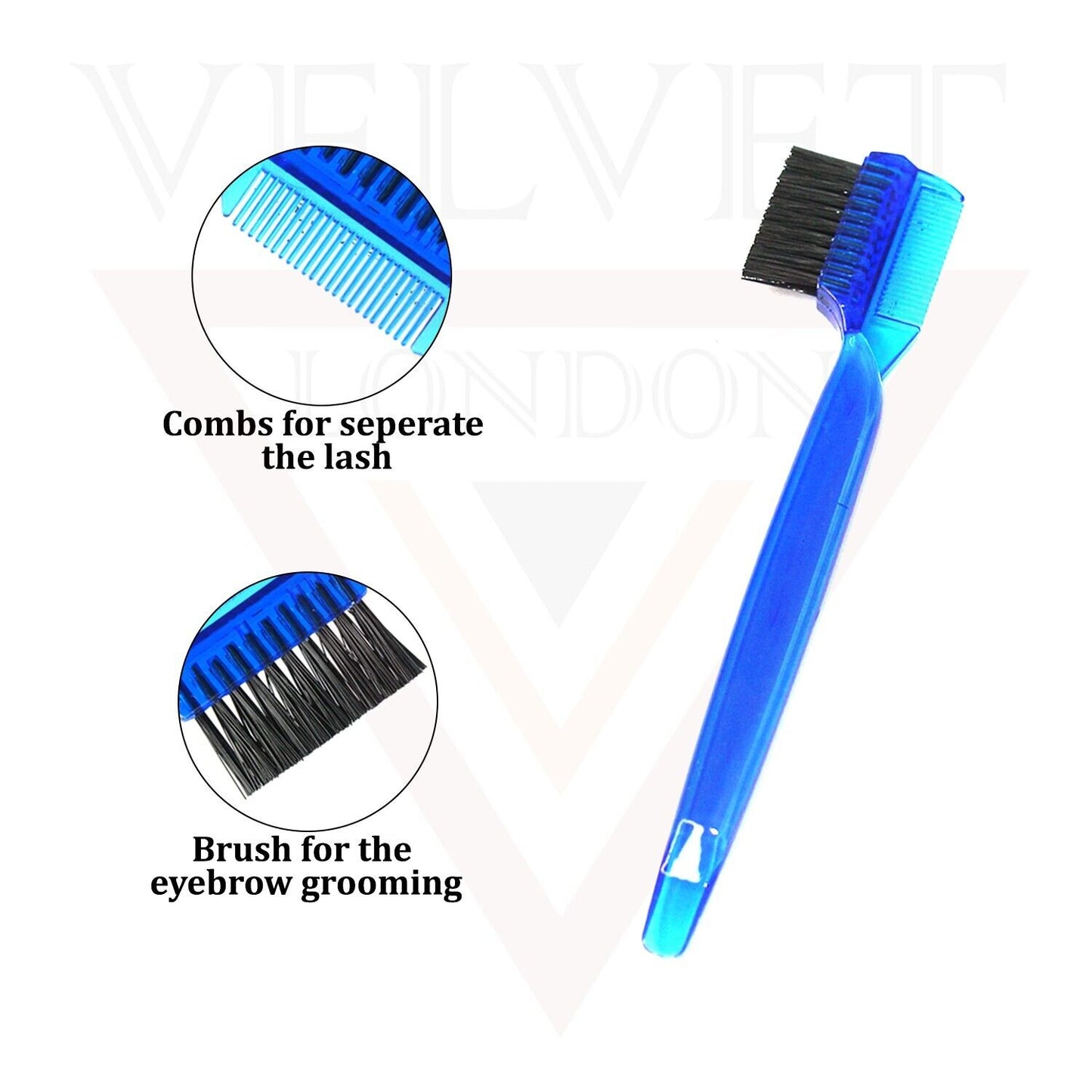 6Pcs Makeup Cosmetic Tools Duo Eyebrow & Eyelash Extension Comb & Brush 2 in 1
