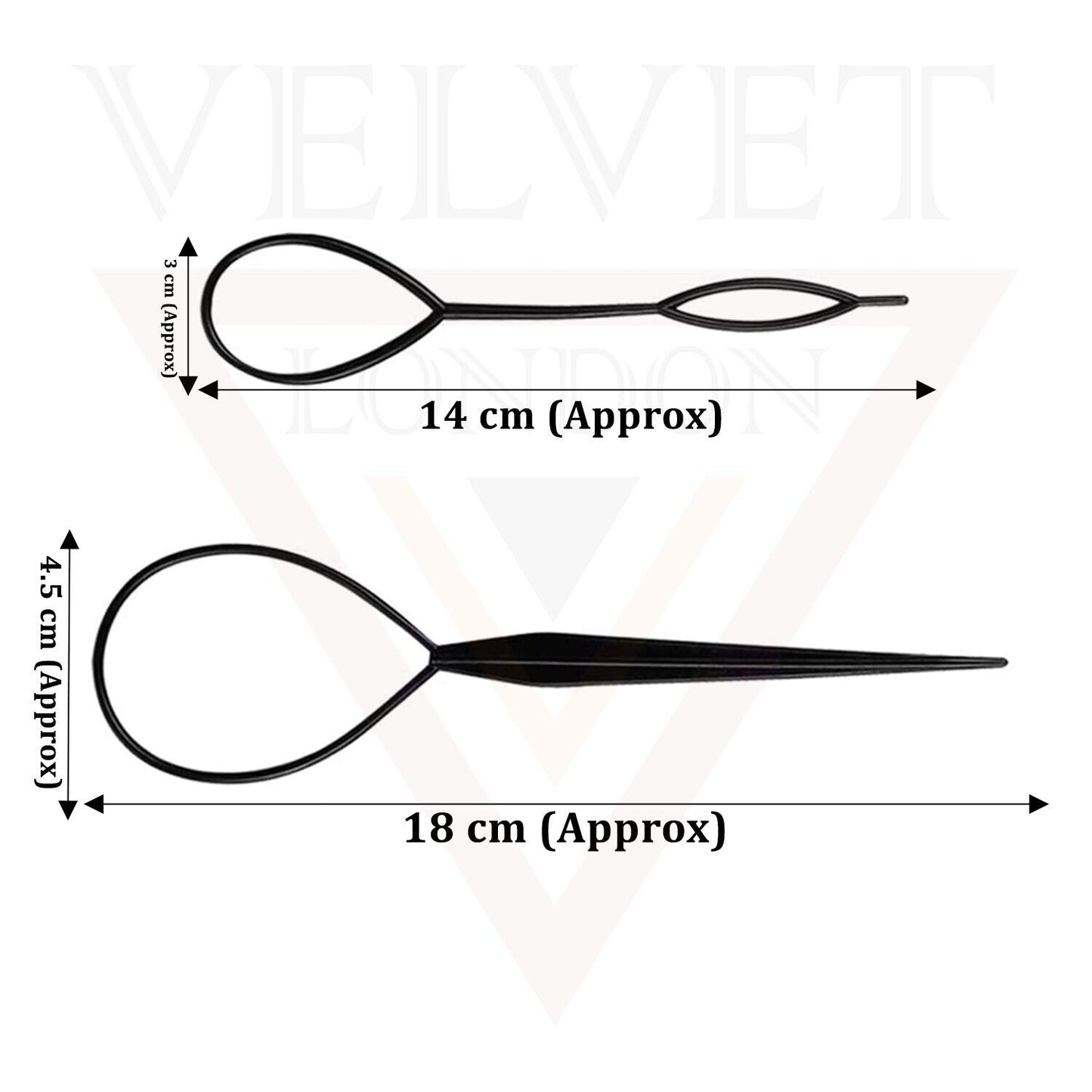 Hair Styling Tool Braid Topsy Tool Black Twist Styling Tools Loop Ponytail Maker