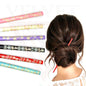 6x Assorted Wooden Colourful Long Hair Sticks Chopsticks Wooden Bun Holder Wood Stick UK