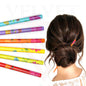 6x Assorted Wooden Colourful Long Hair Sticks Chopsticks Wooden Bun Holder Wood Stick UK