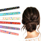 6x Assorted Wooden Colourful Long Hair Sticks Chopsticks Wooden Bun Holder Wood Stick UK