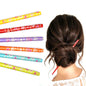 6x Assorted Wooden Colourful Long Hair Sticks Chopsticks Wooden Bun Holder Wood Stick UK