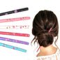 6x Assorted Wooden Colourful Long Hair Sticks Chopsticks Wooden Bun Holder Wood Stick UK