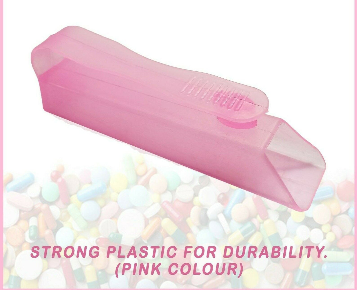 Pink Pill Popper Blister Pack Pill Puncher Tablet Remover Popper Medicine Tool 