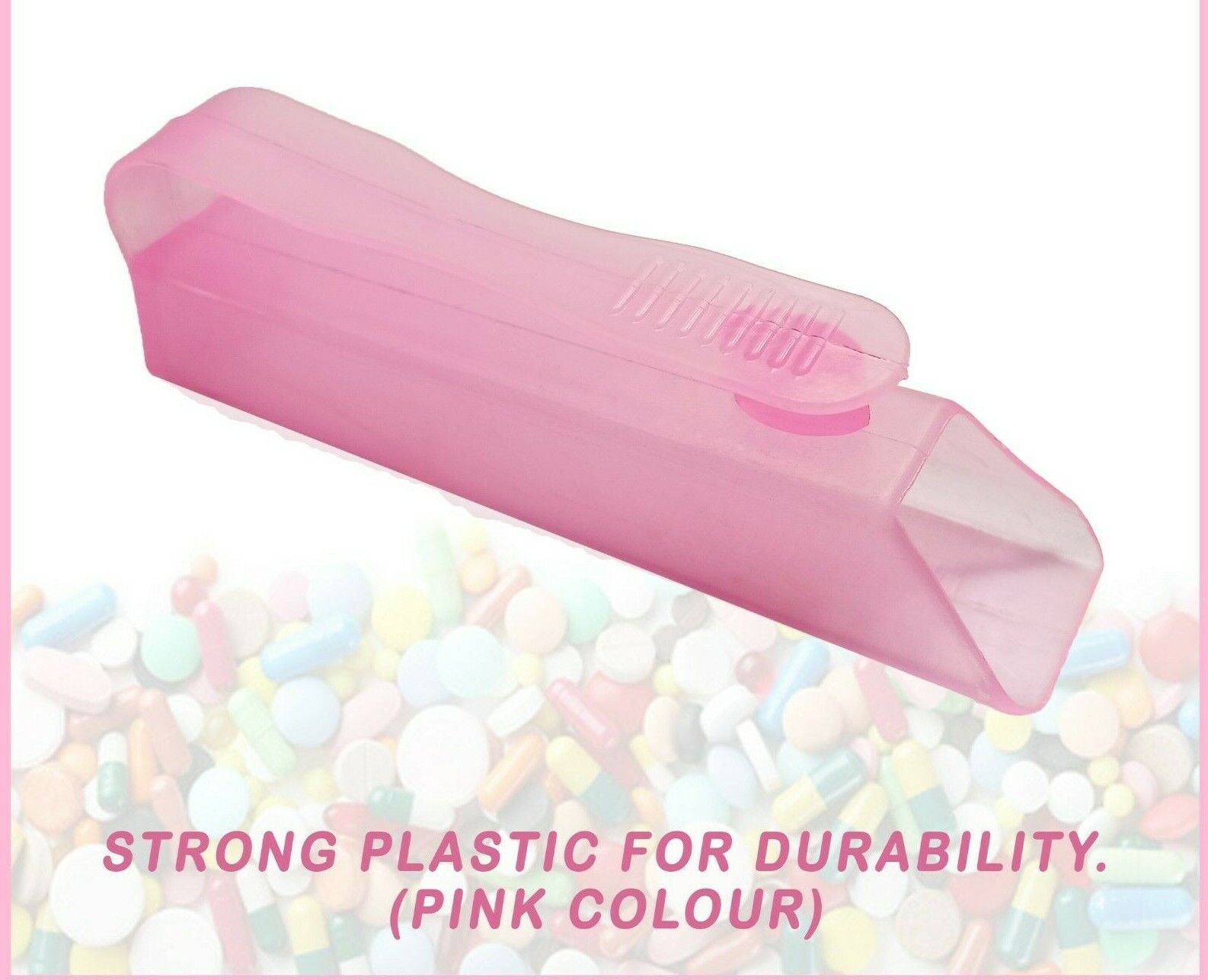 Pink Pill Popper Blister Pack Pill Puncher Tablet Remover Popper Medicine Tool 