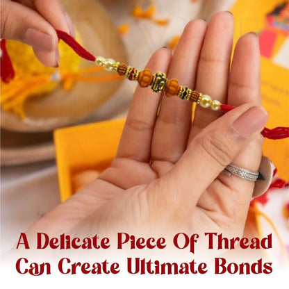 12Pc Set Rakhi Thread Bracelet Multicolour Bead Raksha Bandhan Rakhi for Brother