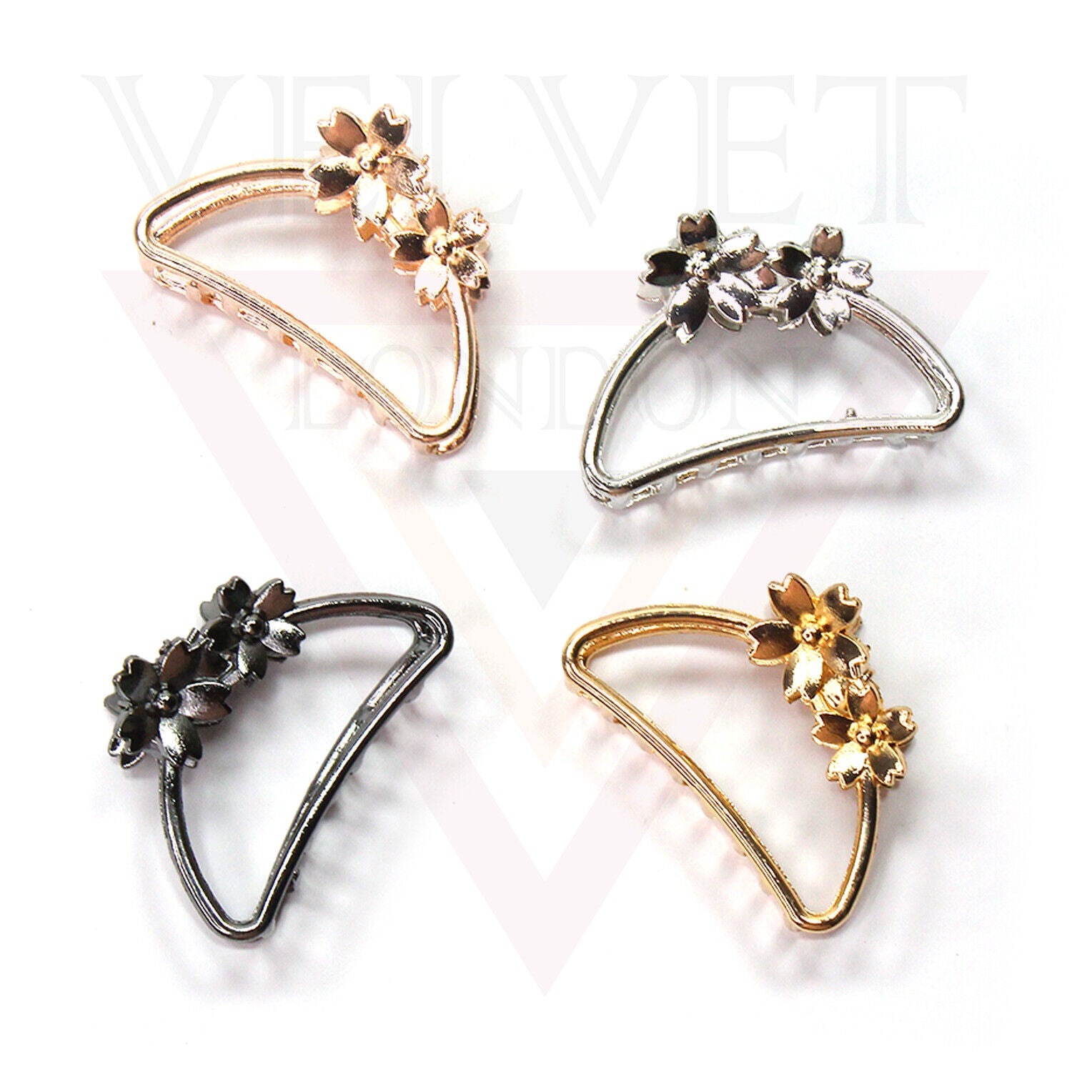 2pcs Tiny Hair Clips Metal Hair Claw Strong Hold Clips Jaw Clamp Small Hairpins