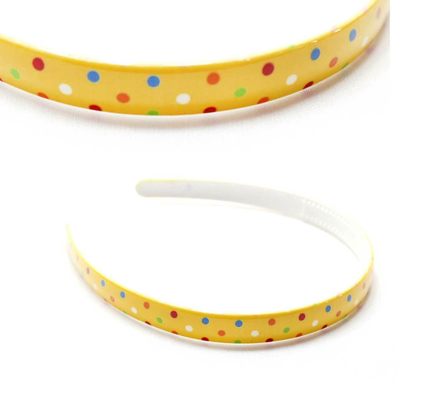 Doted Print Hair Bands Headband With Teeth Hair Hoop Non-slip Gripper Headwears