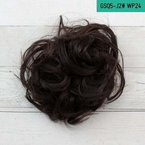 Curly Messy Bun Hair Piece Bobble Scrunchie Lady Natural Fake Hair Extensions