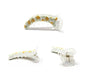 Non-slip Floral Mirchi Clips Flower Print Banana Clip Fishtail Ponytail Holder 