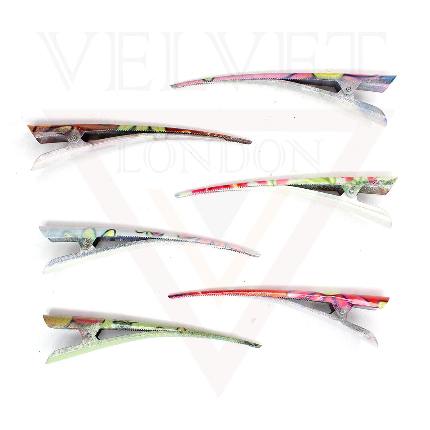 Hair Clip Duckbill Flower Metal Crocodile Barrettes Teeth Long Styling Hair Clip
