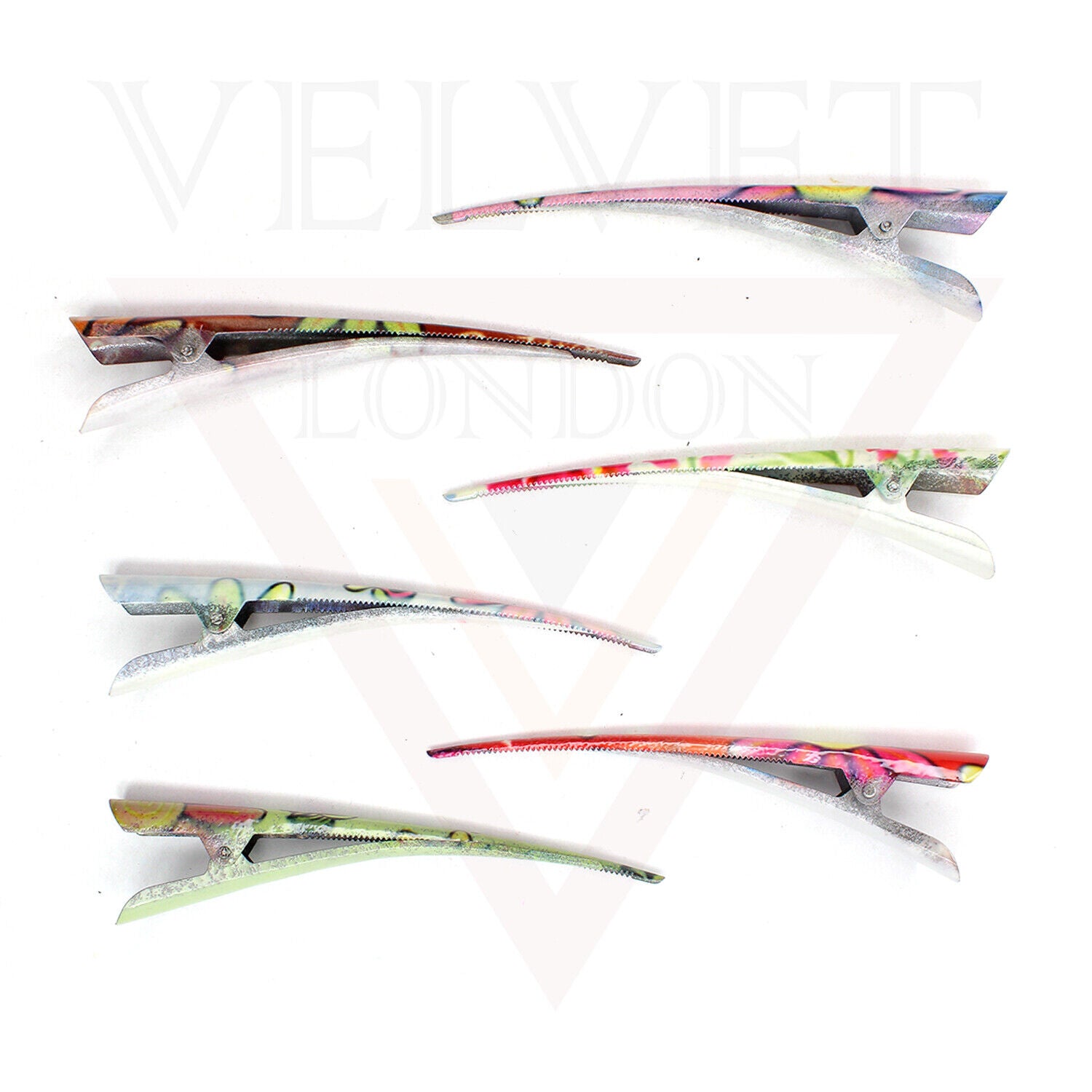 Hair Clip Duckbill Flower Metal Crocodile Barrettes Teeth Long Styling Hair Clip