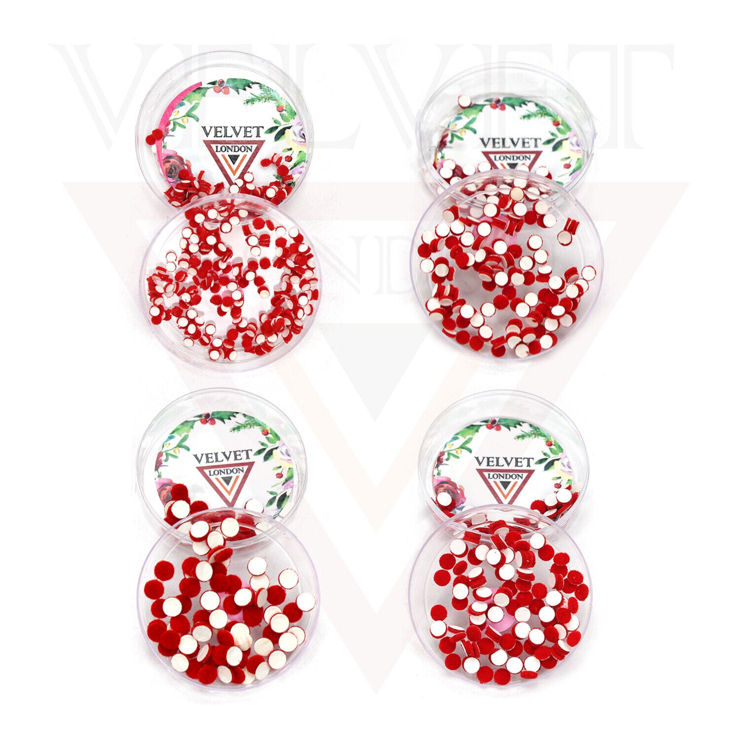 3x Red Round Bindi Indian Fore Head Sticker Wedding Party Tikka Chandla