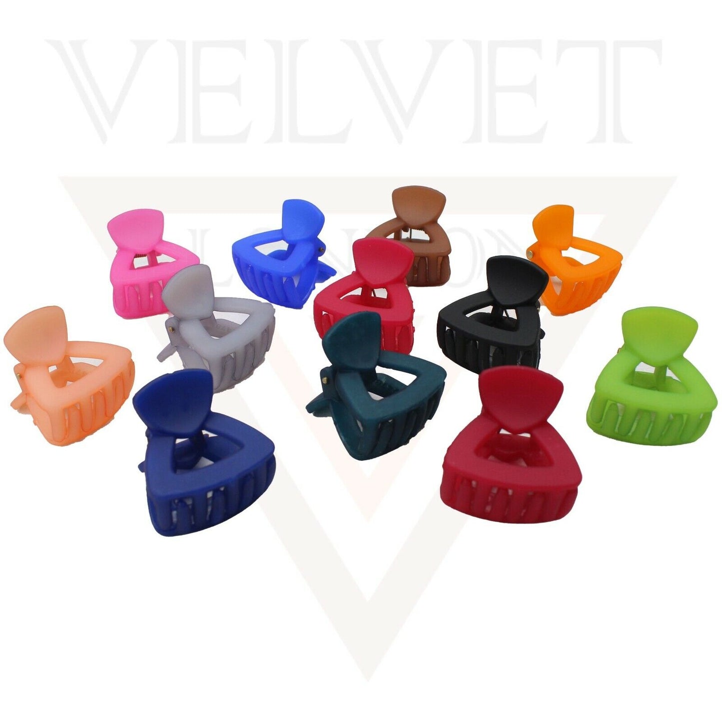 Hair Claw Clips Small Hair Clamp Neon Mini Jaw Claw Clutcher Barrette Hairpins