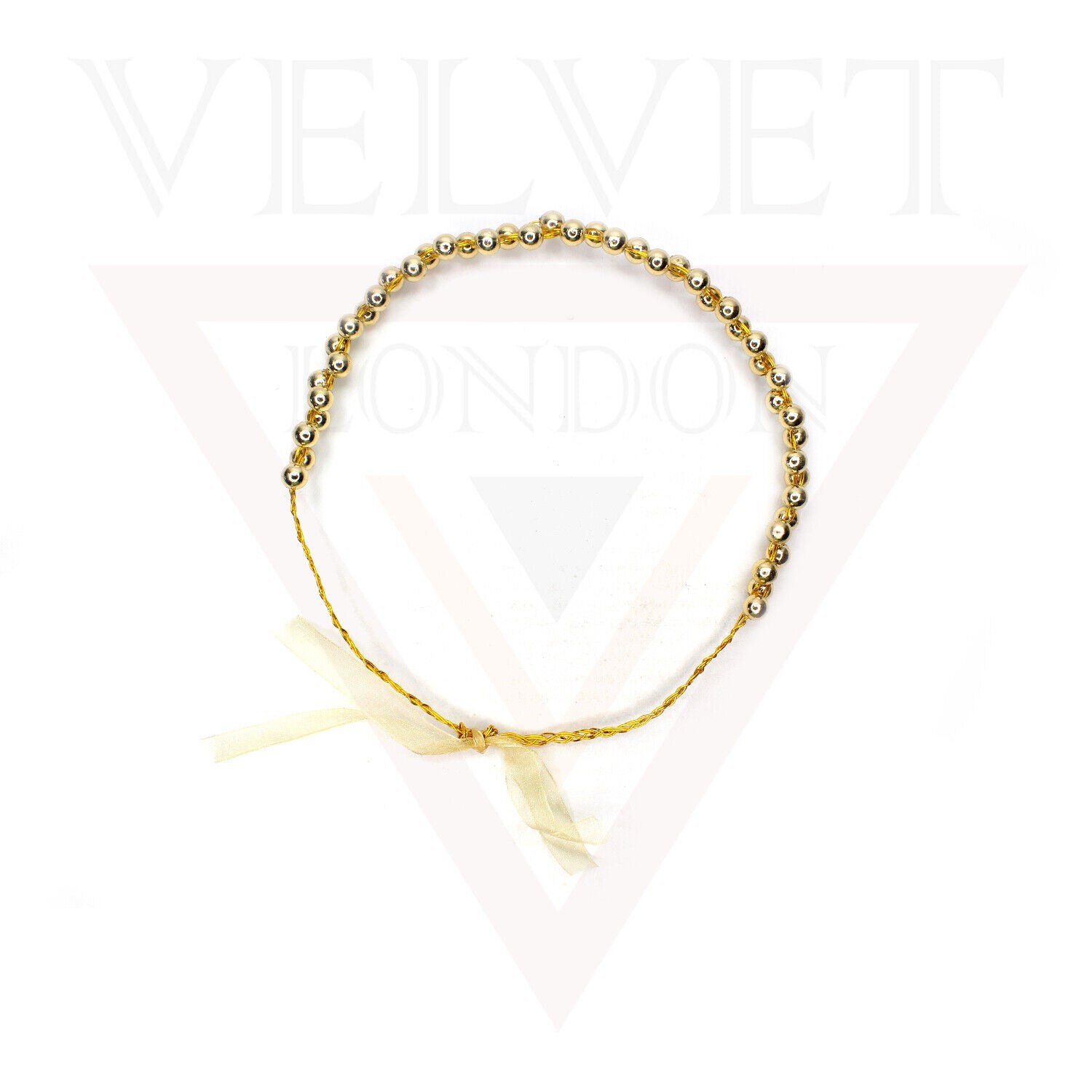 Headbands Big Pearl Tiara Crown Twin Pearl With Wire Ribbon For Party Wedding