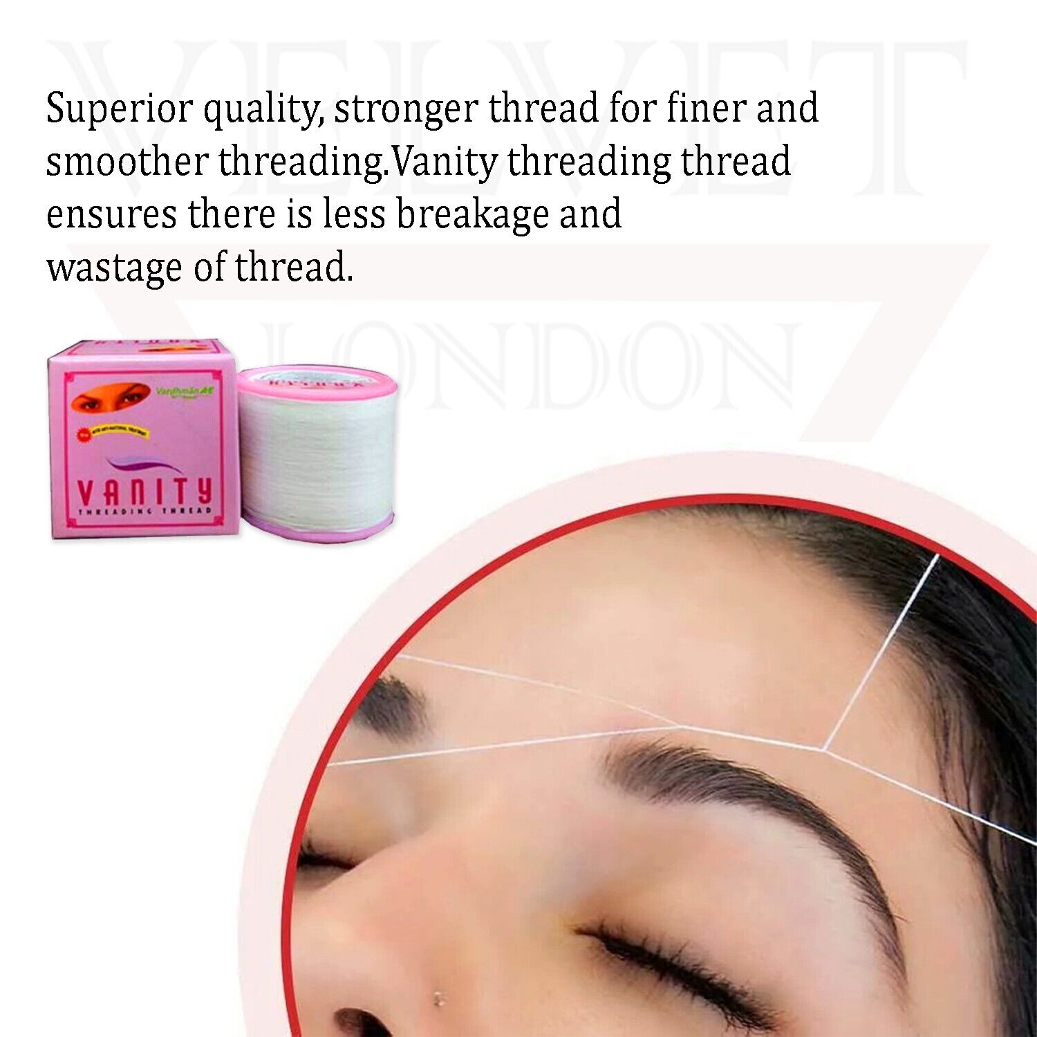 VANITY Antibacterial Eyebrow Thread Facial Hair Removal Cotton Threading Thread