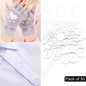 50x Clear Bottons Resin Shirt Round 2 Holes Crafts Shirt Knitting Sewing Clothes