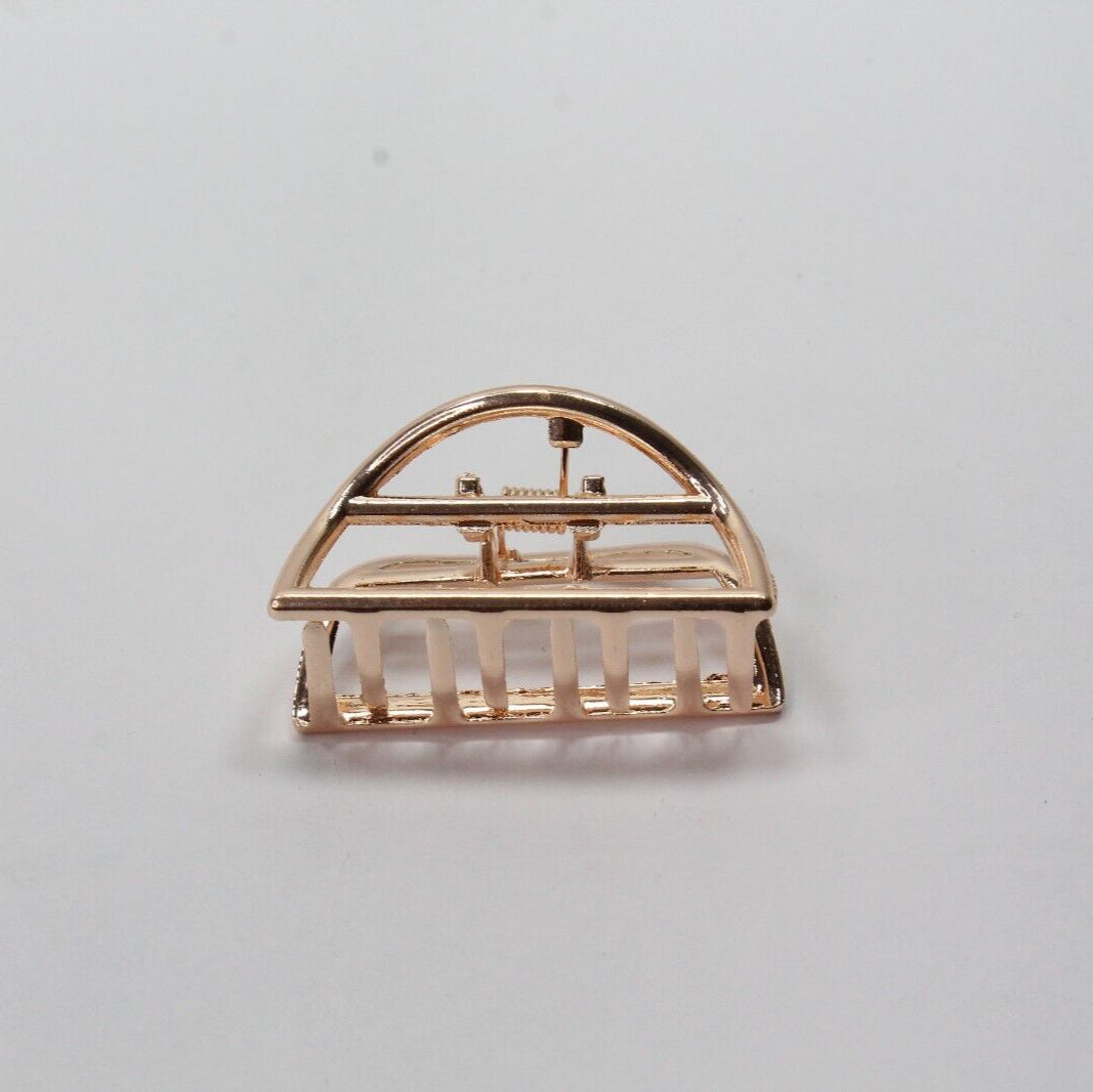 Hair Claw Clip Rose Golden Hair Barrattes Hair Jaw Hair Clutcher Butterfly Clamp