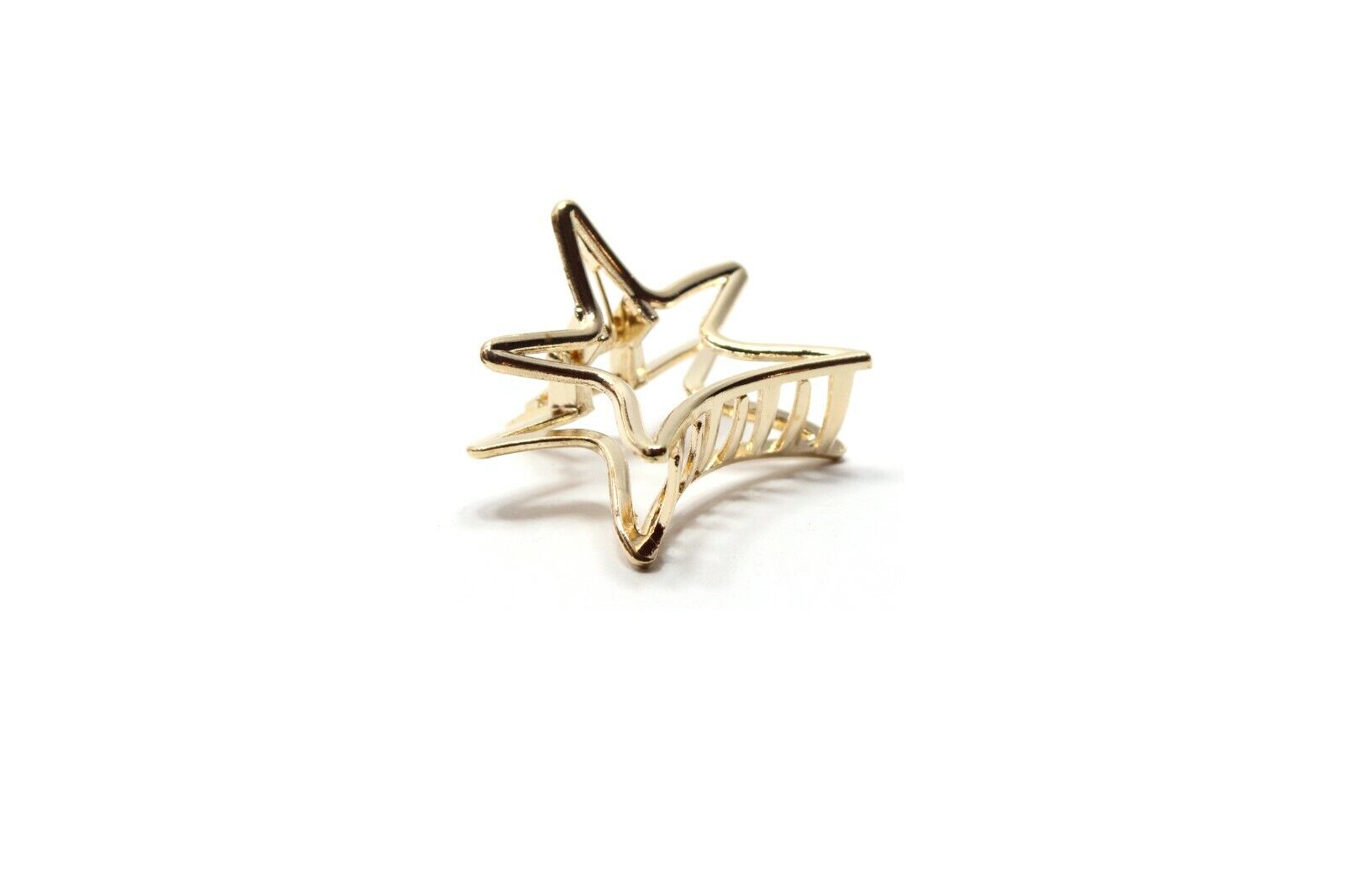 4x Hair Clamp Hair Claw Clips Star Metal Mini Hair Jaw Claw Barrattes Clutchers