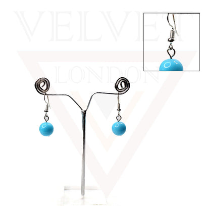 Necklace Drop Earrings And Flex Bracelet Elastic Beads Charm Baby Jewellery Set