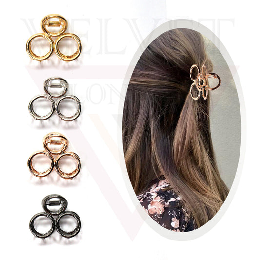 2pcs Metal Hair Claw Mini Hair Clips Pins Clamp Barrettes Hair styling Bukle New