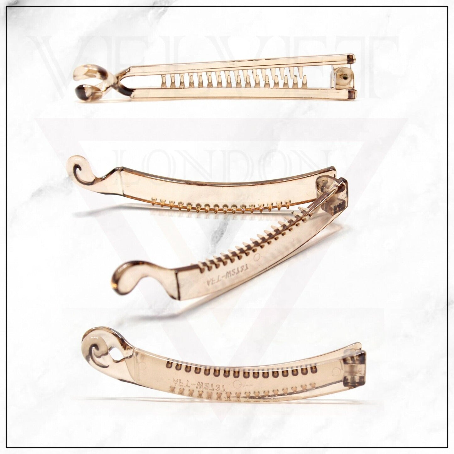 Barley Twist Hair Comb Banana Hair Clip Ponytail Clamp Grip Slide Fish Clip