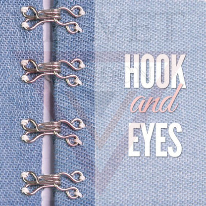 Sewing Hooks Fasteners Silver Clothing Dress Fasteners For Bra And Clothing UK
