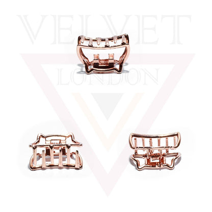 2x Mini Cat Hair Claw Non-Slip Hair Jaw Clips Clamp Butterfly Claws Hair Pins