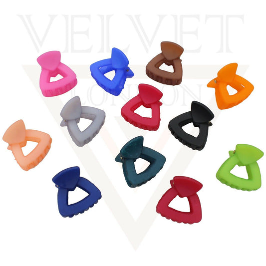 Hair Claw Clips Small Hair Clamp Neon Mini Jaw Claw Clutcher Barrette Hairpins