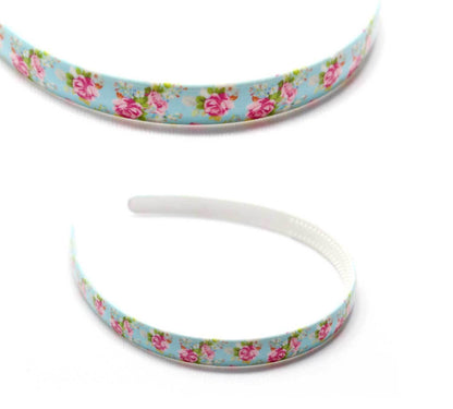 Flower Print Hair Bands Headband With Teeth Hair Hoop Non-slip Gripper Headwears