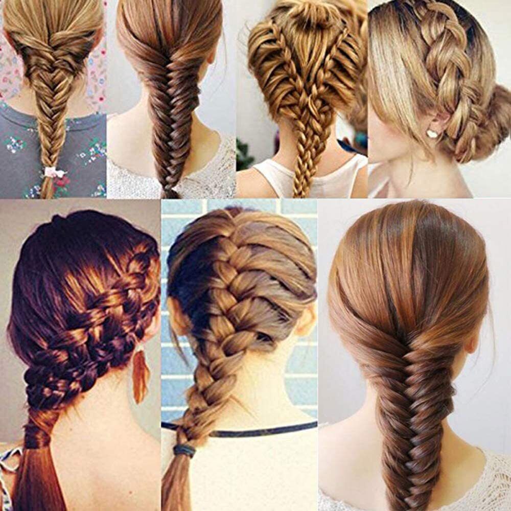2x Hair Sticks French Hair Braider Braiding Tool Bun Maker Tool Hair Accessories