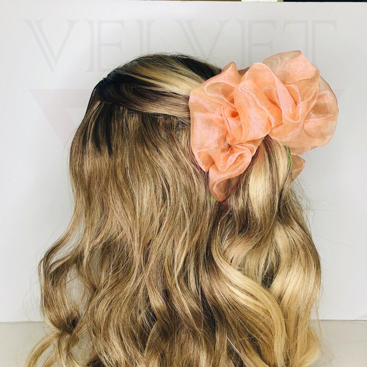 Scrunchies Silk Satin Organza Handmade Hair Bands Pony Tie Bobbles Elastic Band