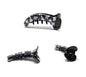 Non-slip Floral Mirchi Clips Flower Print Banana Clip Fishtail Ponytail Holder 