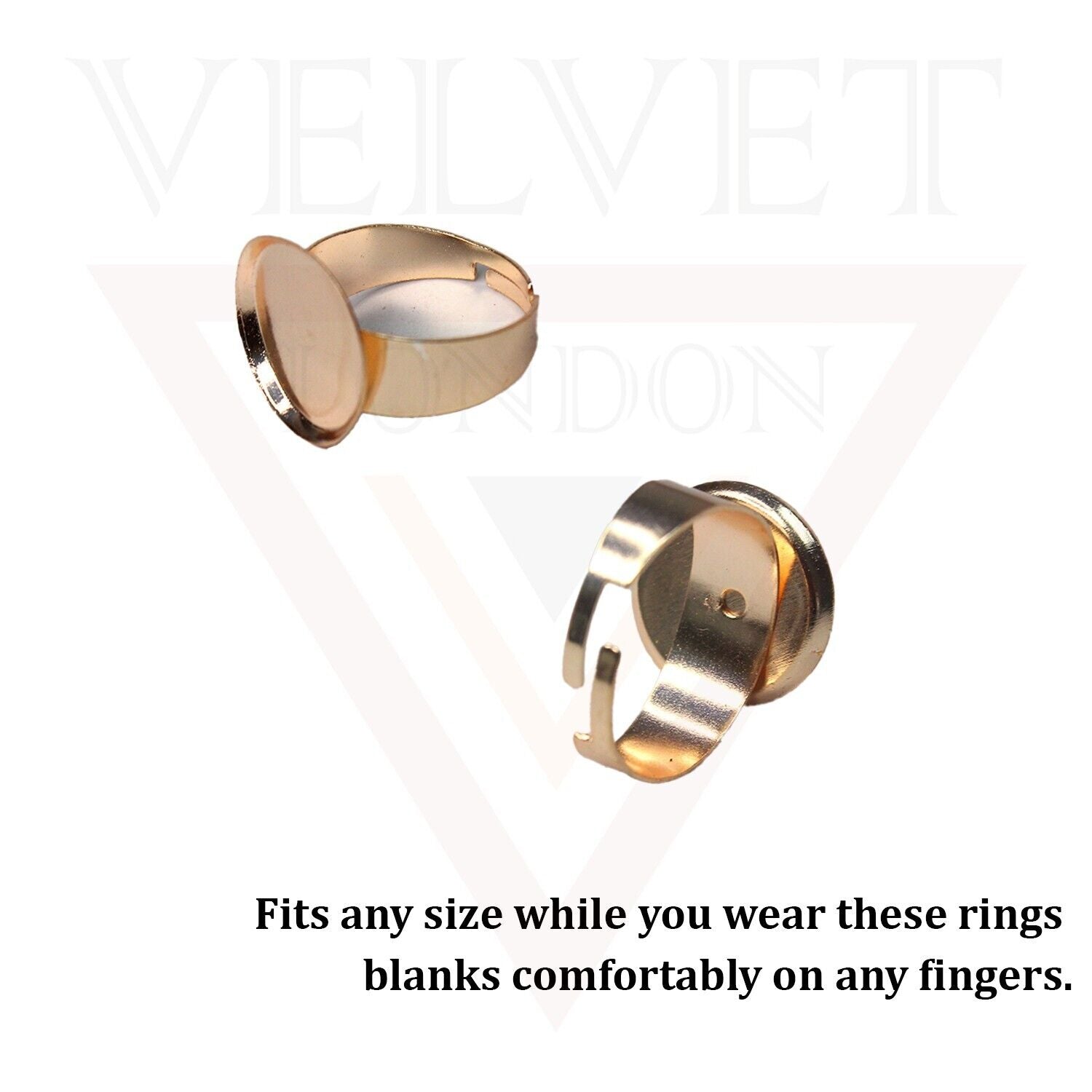 Round Adjustable Ring Bases Finger Ring Making For Ring Making Jewellery Blanks
