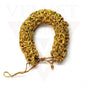 Golden Artificial Floral Hair Gajra Hair Bun Maker Juda Hair Styling Bun Wrap