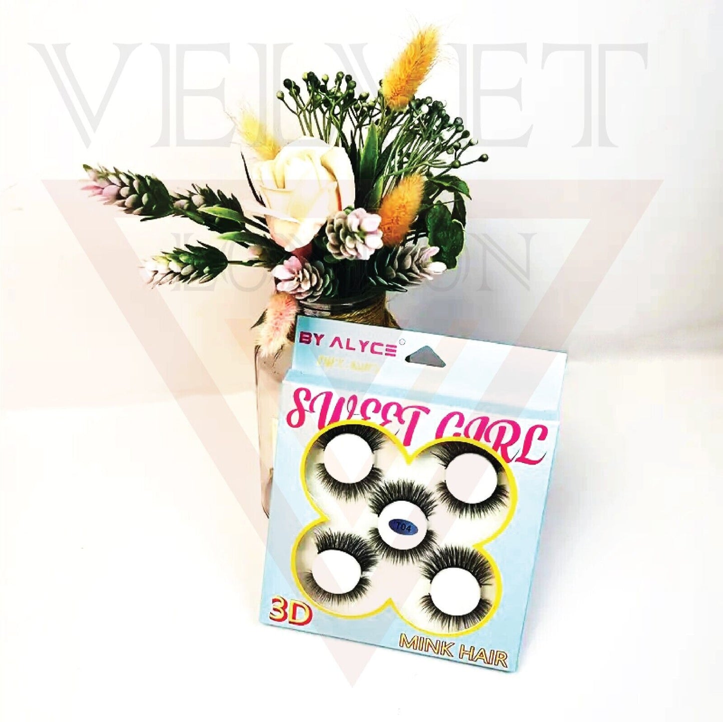 False Eyelashes 5 Pair Natural Look Eye Lashes Mink Hair Reusable Fake Eyelashes