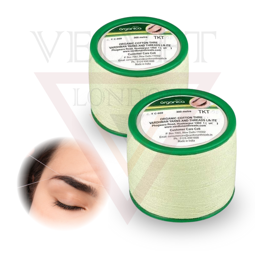 3X Organica Antiseptic Eyebrow Threading Thread  skin care facial hair remover