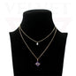Trendy Golden Multi Layer Chain Necklace Oxidised Evil Eye Pendant Beachwear