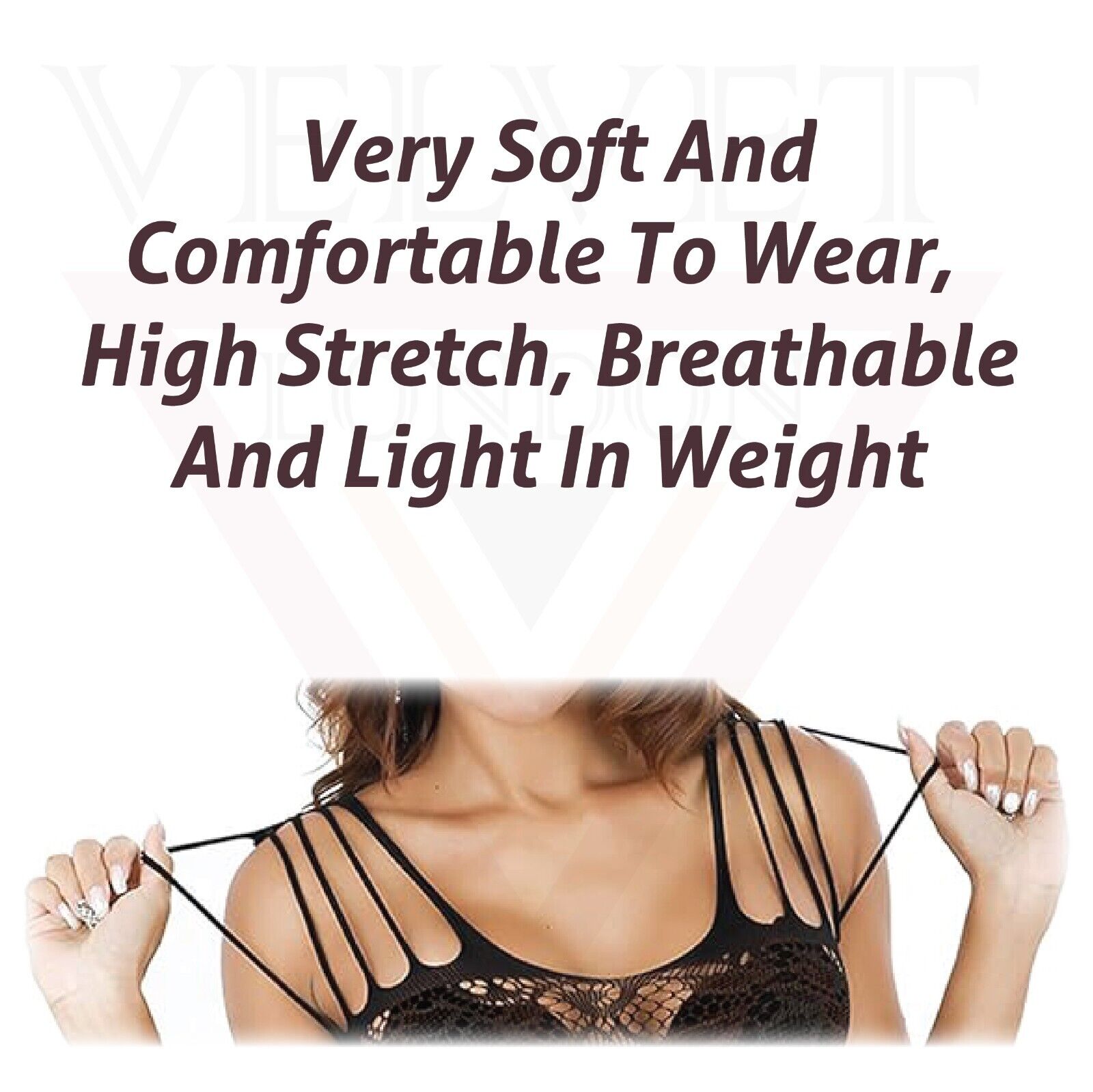 Sexy Bodystocking Fishnet Bodysuit Lingerie Dress Naughty Body Stocking Black