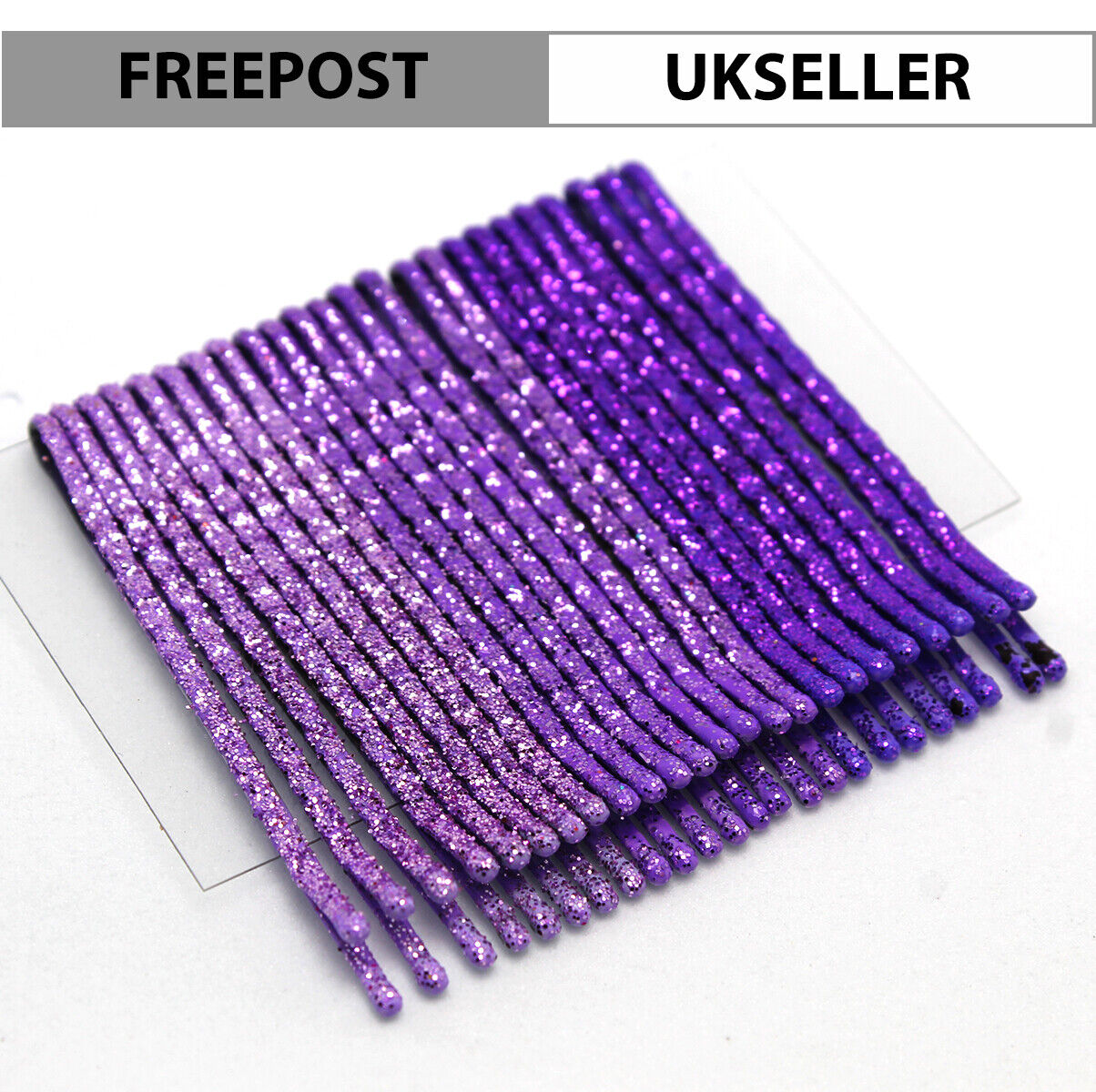 24 Glitter Hair Grip Kids 5.5cm Shaded Colour Sliders Sleepies Hair Pins Baby