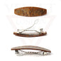 Hair Clips Snap Hair Barrettes Classic Automatic Acrylic Tortoise Flower Clips
