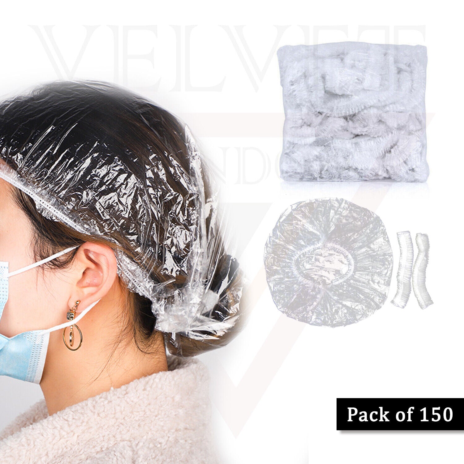 Shower Caps Elastic Disposable Shower Caps Bath Hat Head Cover Shower Cap New