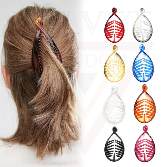Banana Hair Clips Twist Hair Pin Ponytail Holder Fish Tail Comb Clamp Hair Grip