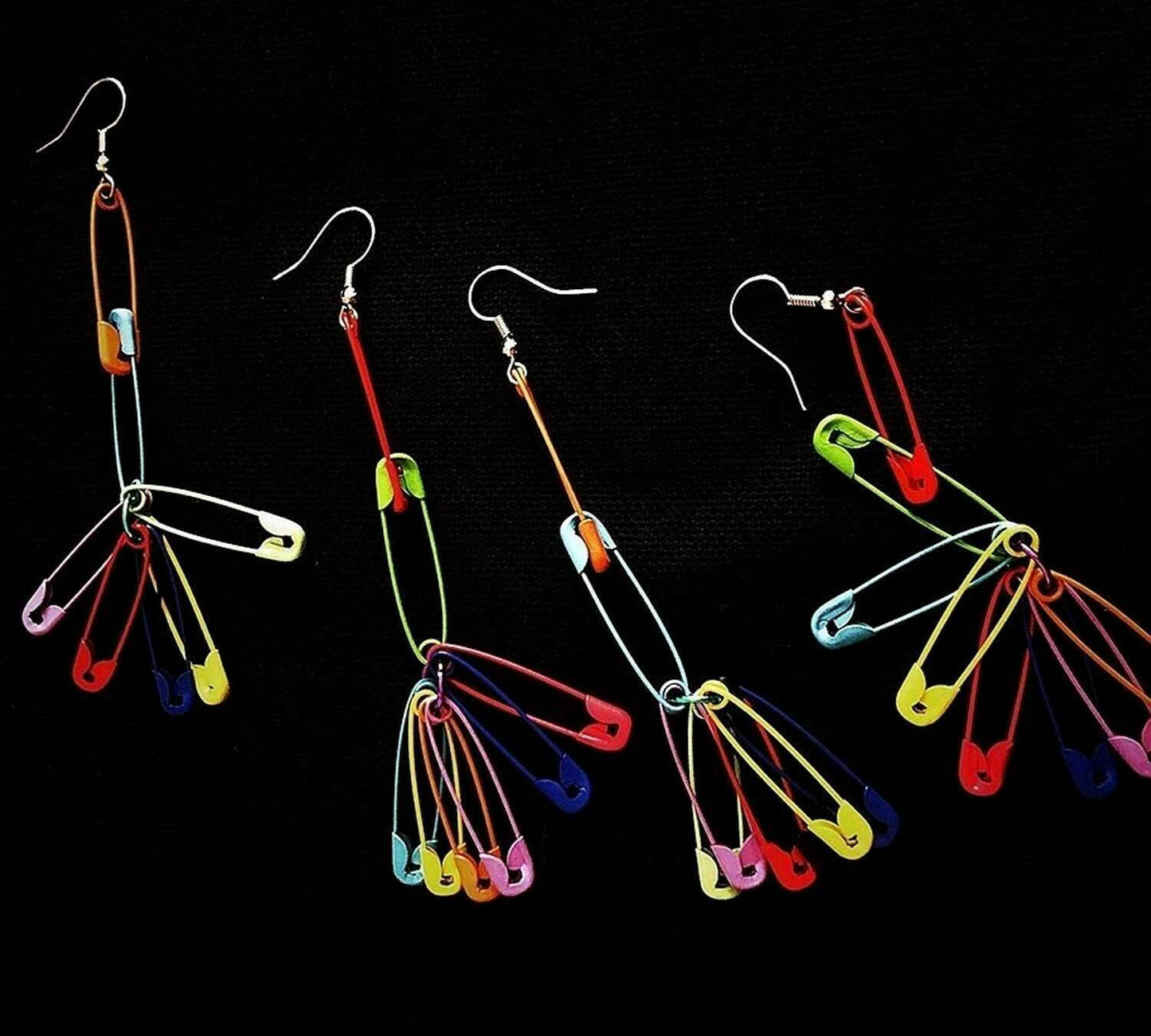 100x Multicolour Safety Pins Craft Sewing Nickel Metal Plated Safety Pin 5.5 CM