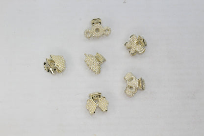 Hair Claw White Pearl Mini Claws Golden Hair Jaw Clips Butterfly Clamp Butterfly