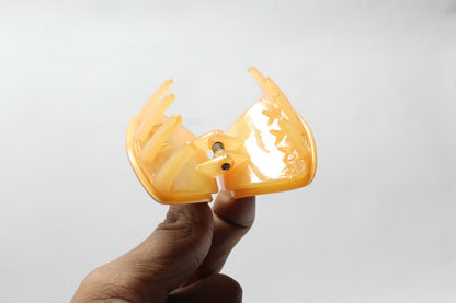 Hair Claw Clips Wooden Effect Clamp Tringle Shape Hairpin Butterfly Barrette