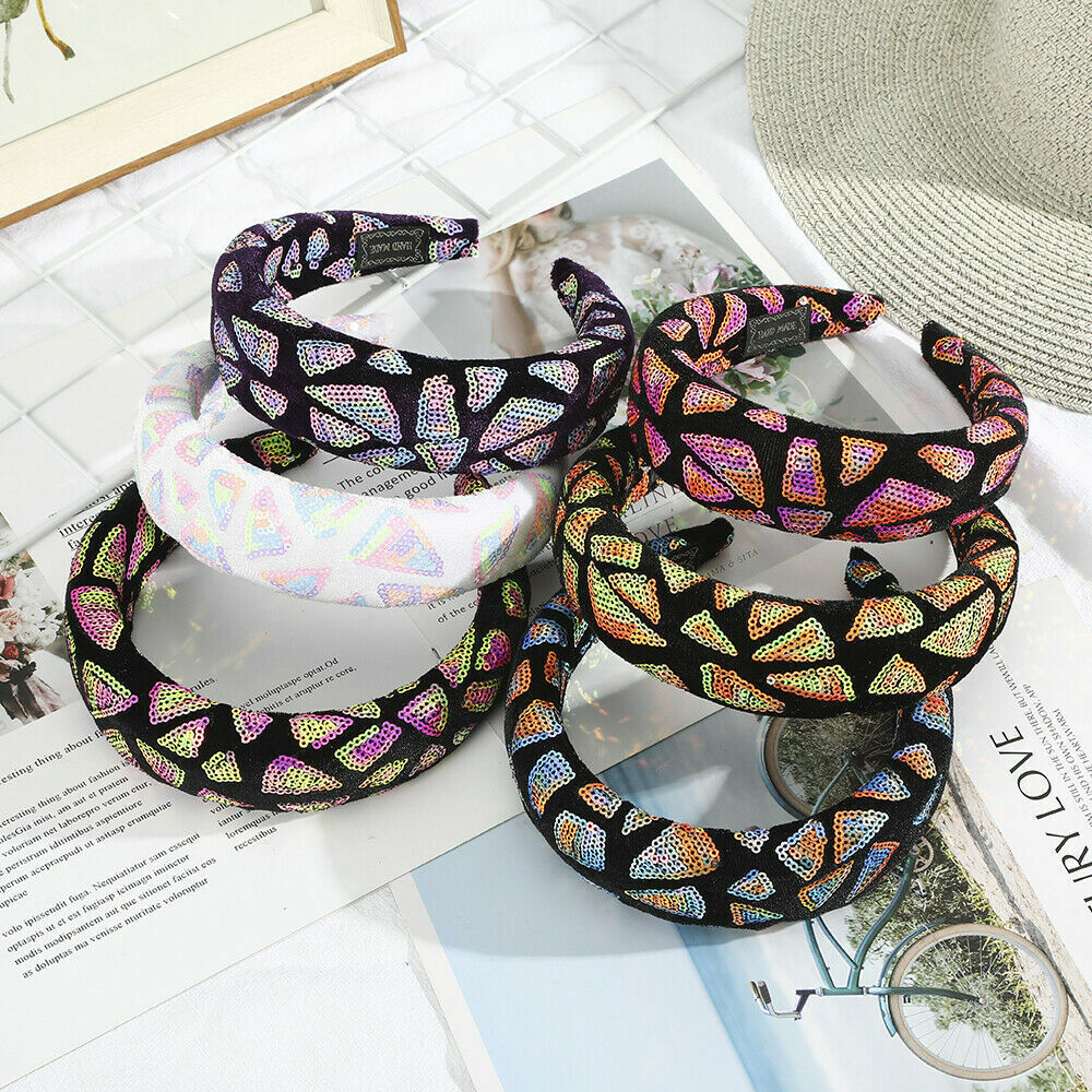 Knot Headbands Bow Hair Band Sequins Hair Hoop Head Wrap Girl Headwear Partywear