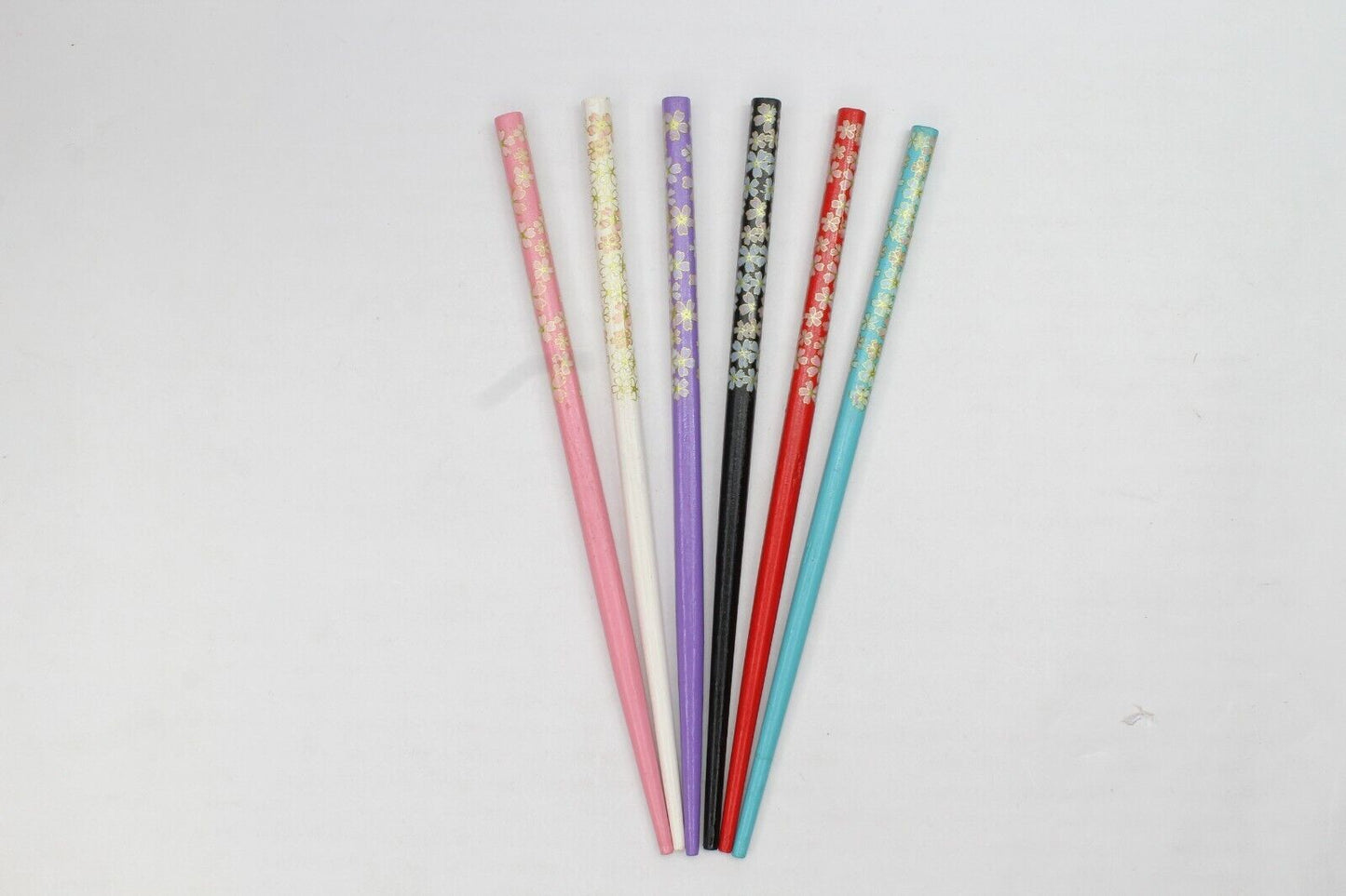 2x Wooden Bun Holder Chinese Floral Hair Chopsticks Wood Sticks Unique Stick