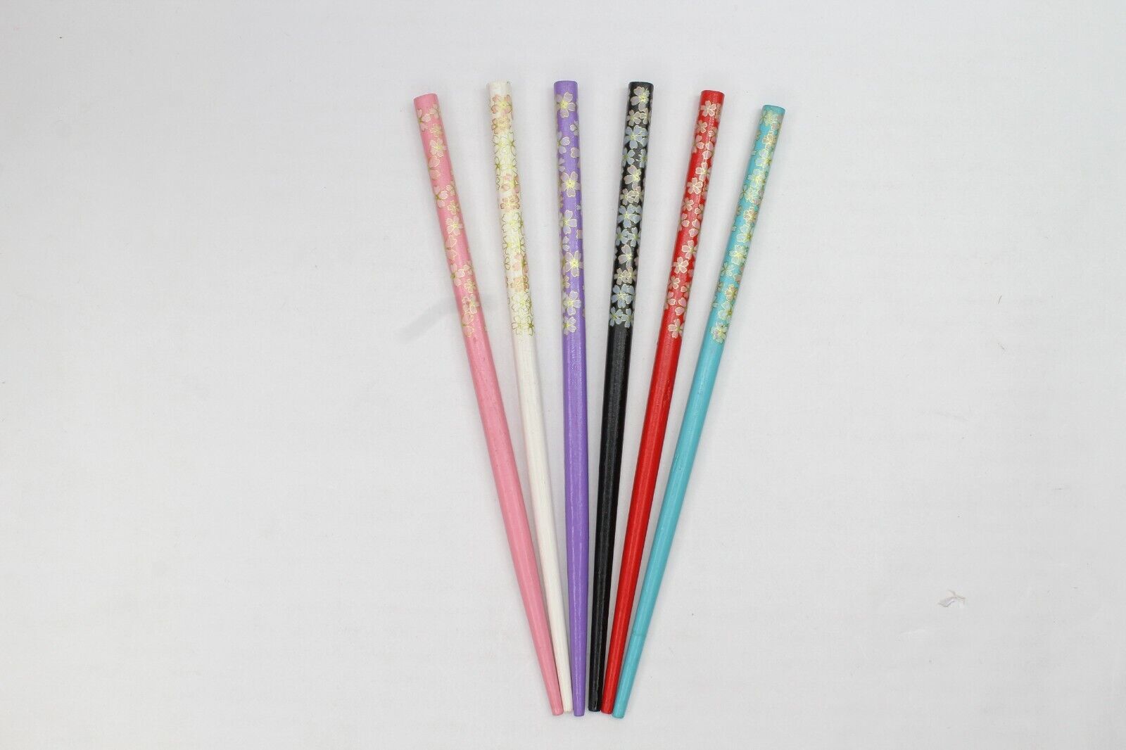 2x Wooden Bun Holder Chinese Floral Hair Chopsticks Wood Sticks Unique Stick