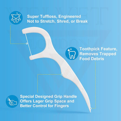 Interdental Tooth Harps 100 Dental Floss Sticks Toothpick Teeth Stick Tooth Pick